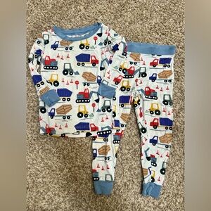 Little Sleepies Bamboo Construction Trucks Pajama Set